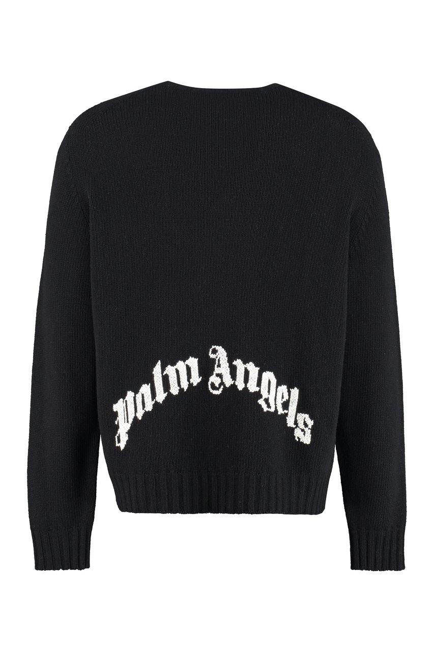Palm Angels Wool blend pullover Zwart