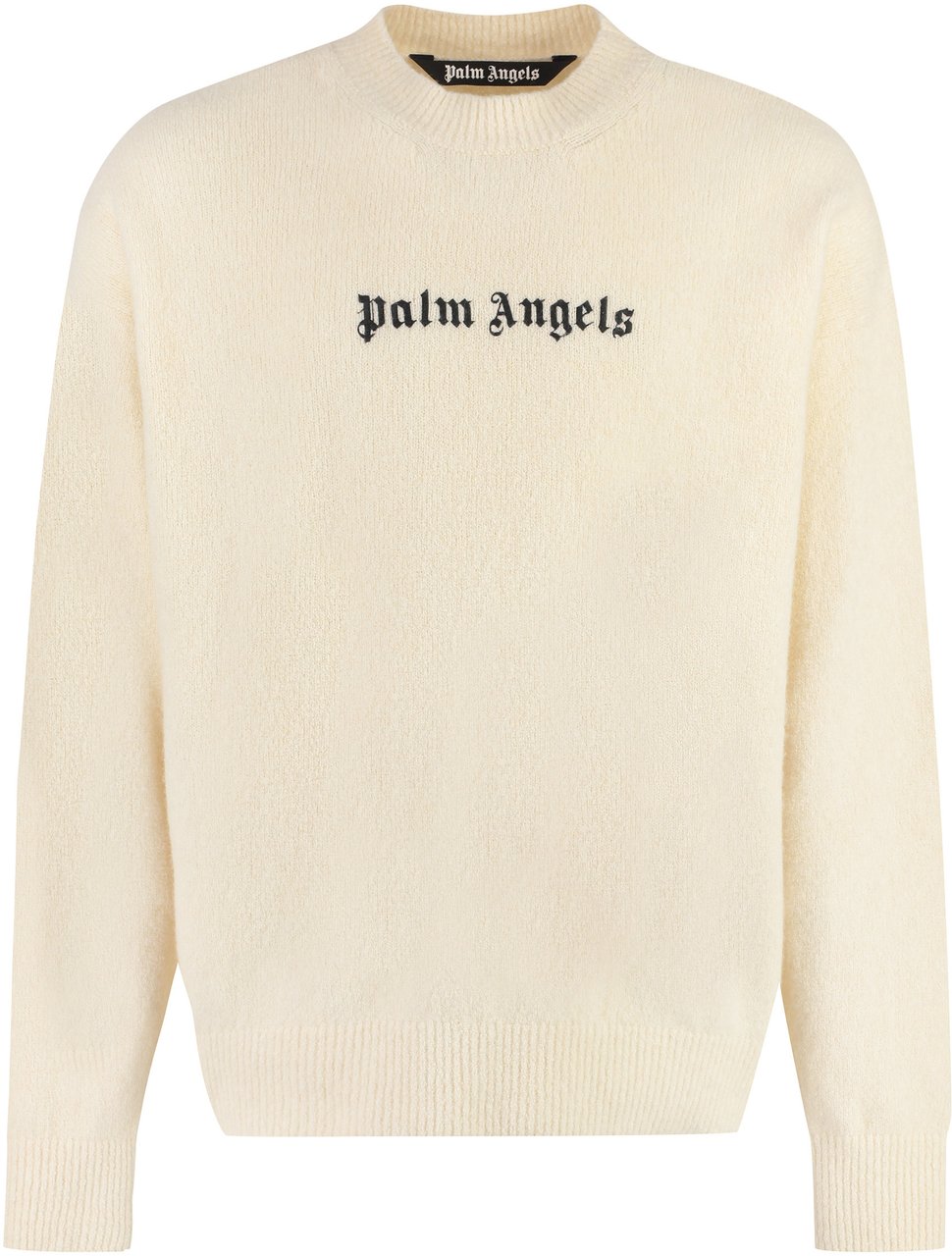 Palm Angels Logo crew-neck sweater Wit