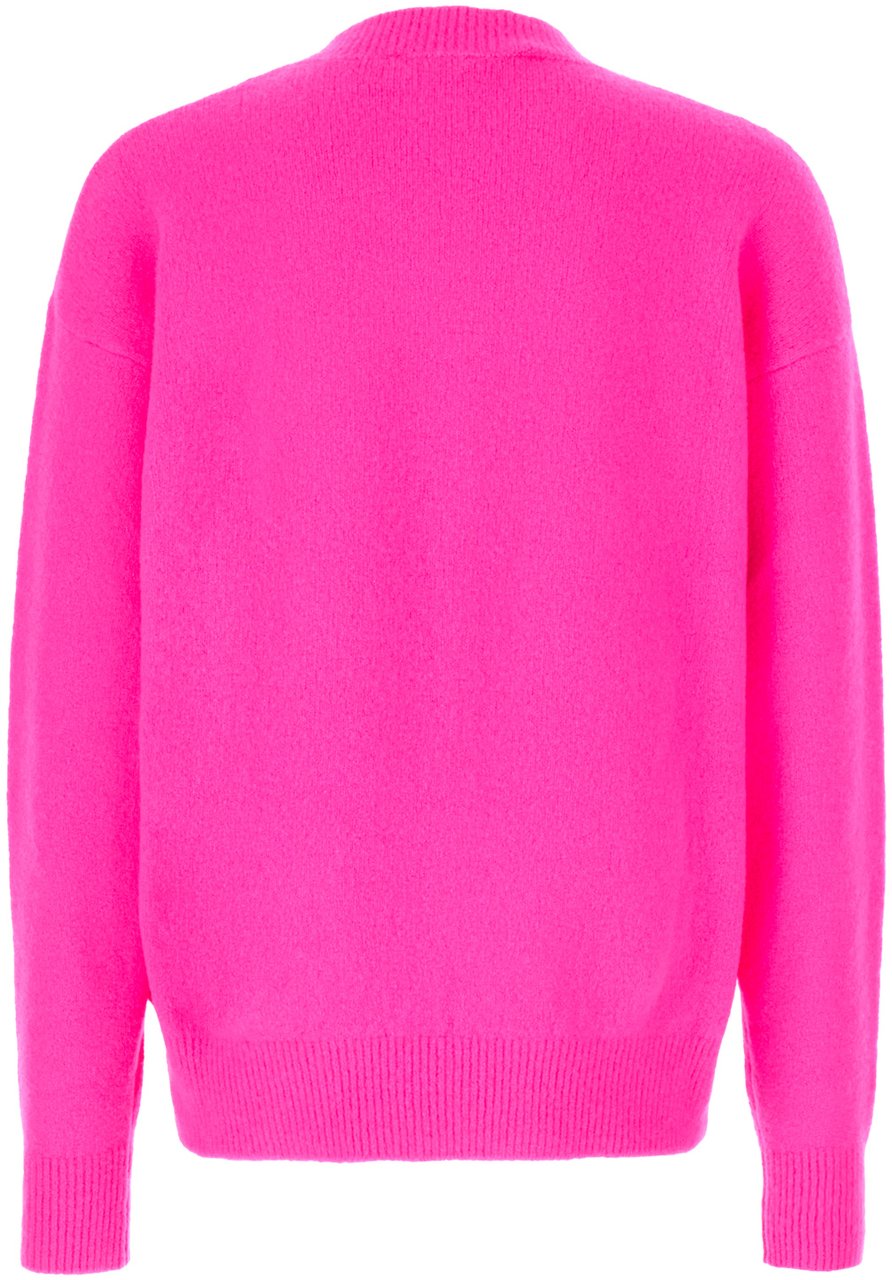 Palm Angels Palm Angels Fluo fuchsia stretch wool sweater Roze