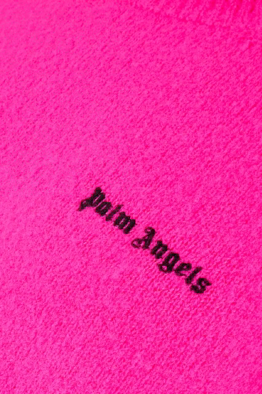 Palm Angels Palm Angels Fluo fuchsia stretch wool sweater Roze
