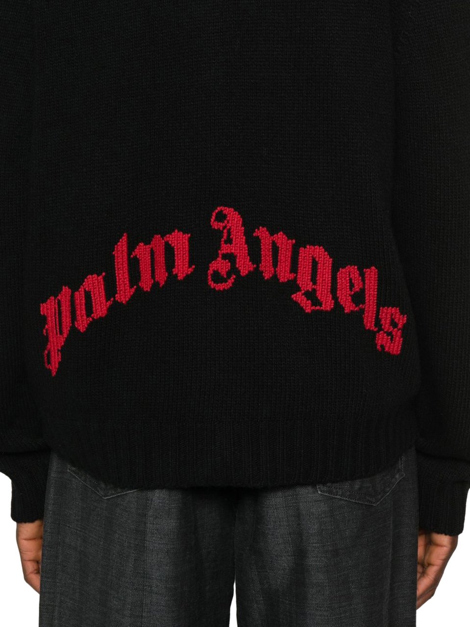 Palm Angels Palm Angels Maglie Nero E Rosso Zwart