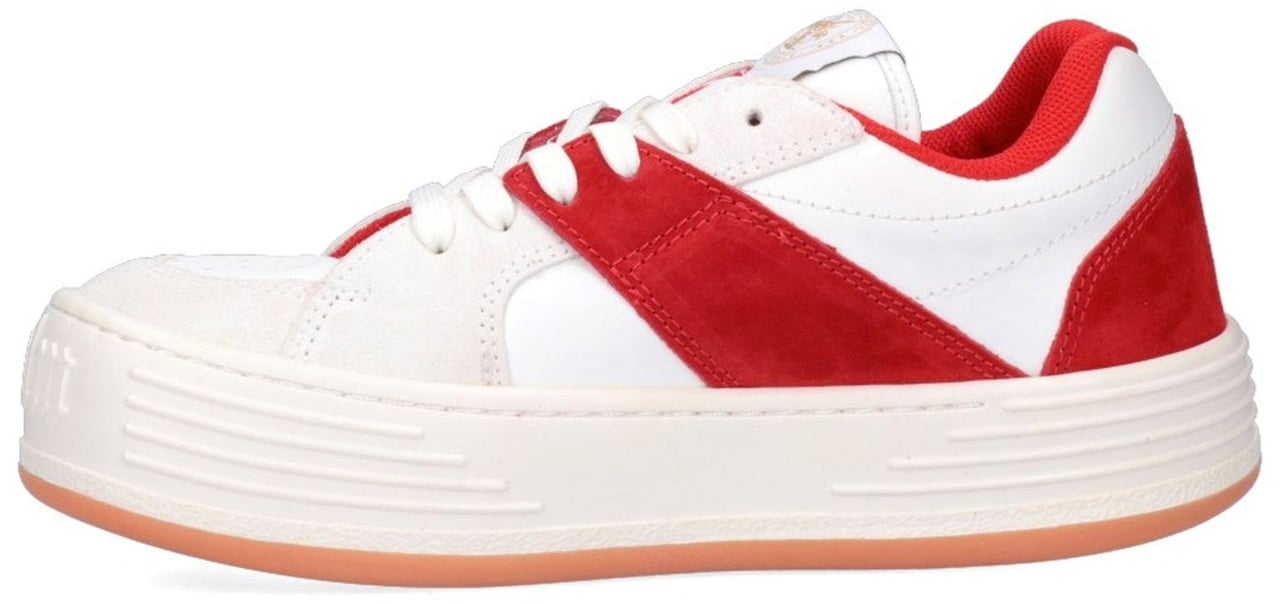 Palm Angels Palm Angels Leather Logo Sneakers Rood