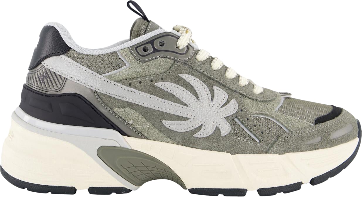 Palm Angels Heren Pa 4 Sneakers Grijs/Groen Grijs