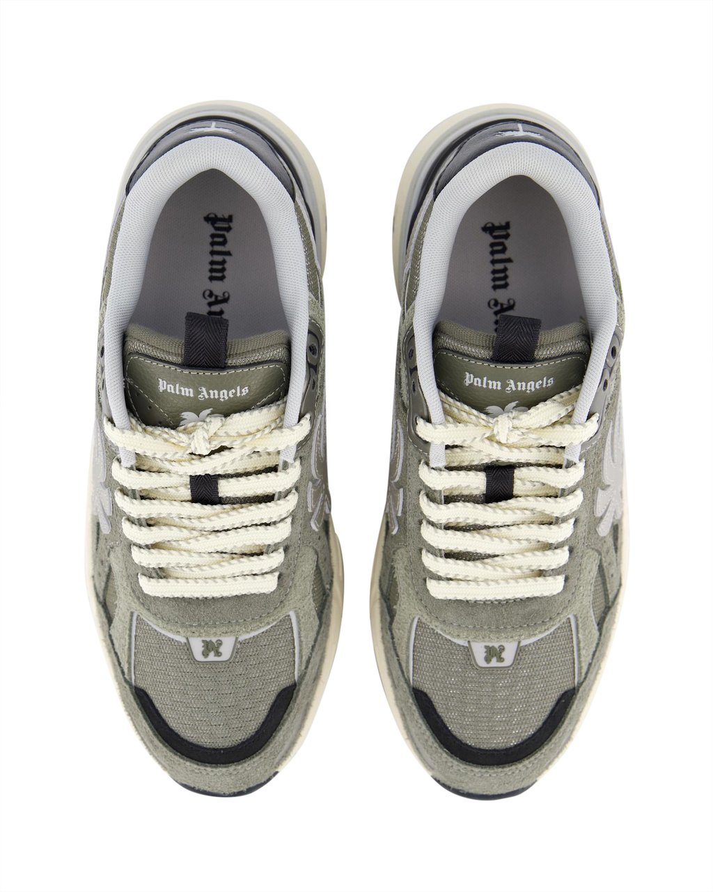 Palm Angels Heren Pa 4 Sneakers Grijs/Groen Grijs