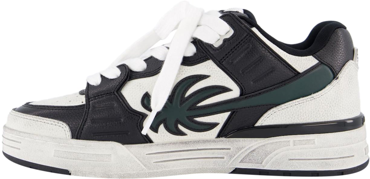 Palm Angels Heren Venice Worn Out Sneakers Wit