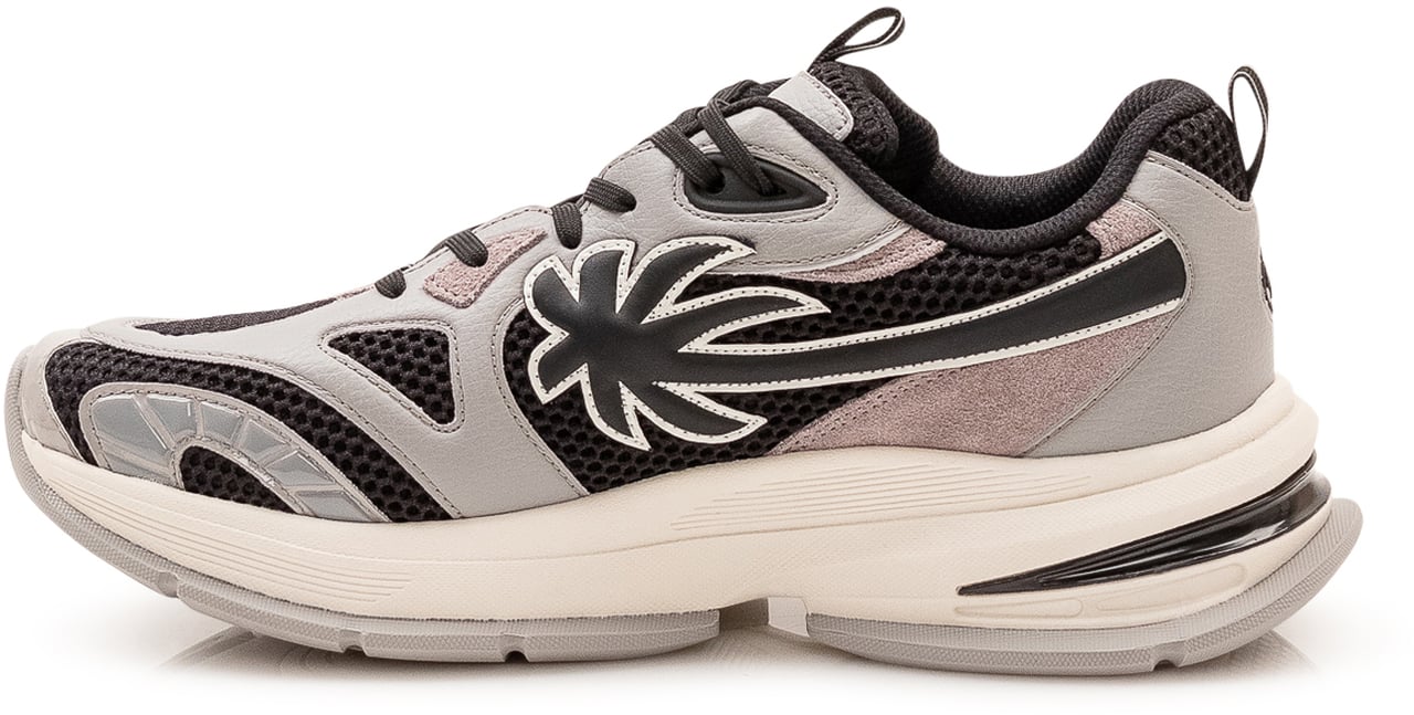 Palm Angels Palm Runner Sneakers con Inserti Mesh Lichtgrijs