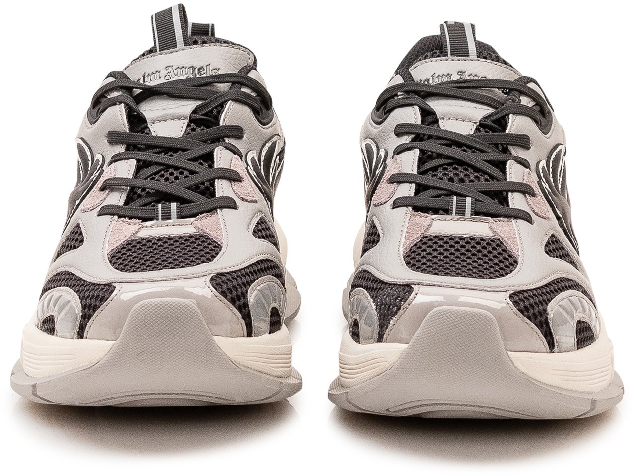 Palm Angels Palm Runner Sneakers con Inserti Mesh Lichtgrijs