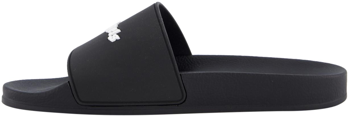 Palm Angels Heren Essential Logo Slider Zwart Zwart