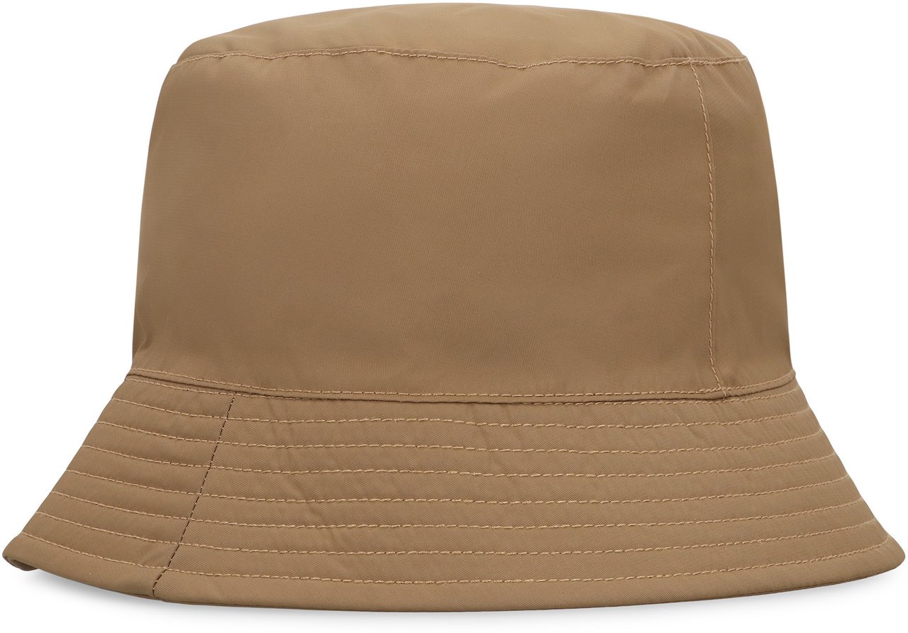 Palm Angels Fisherman's hat with logo Beige