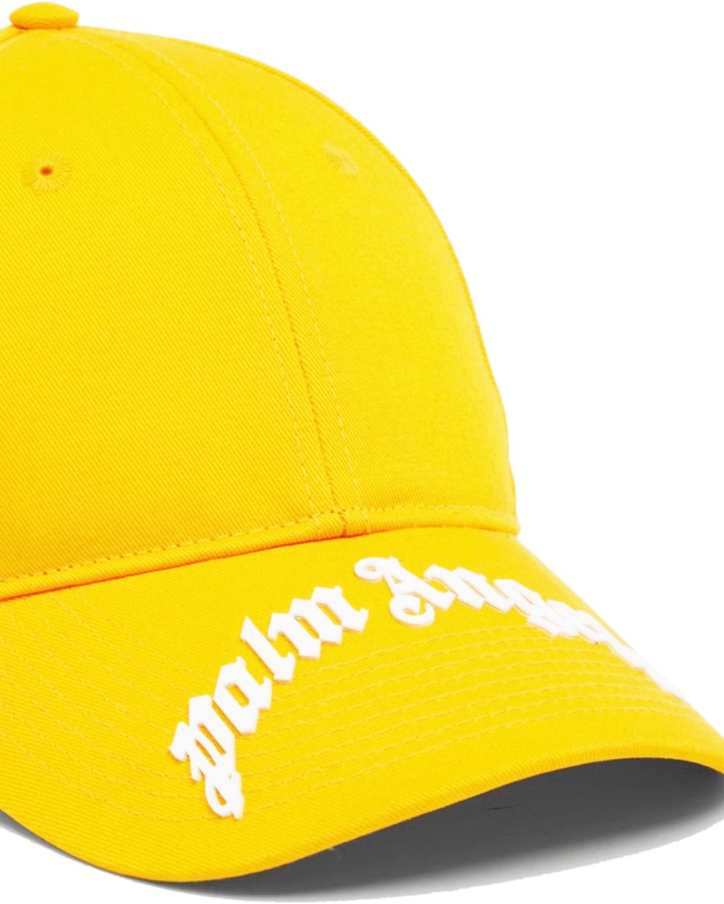 Palm Angels Curved Logo Baseball Cap Geel