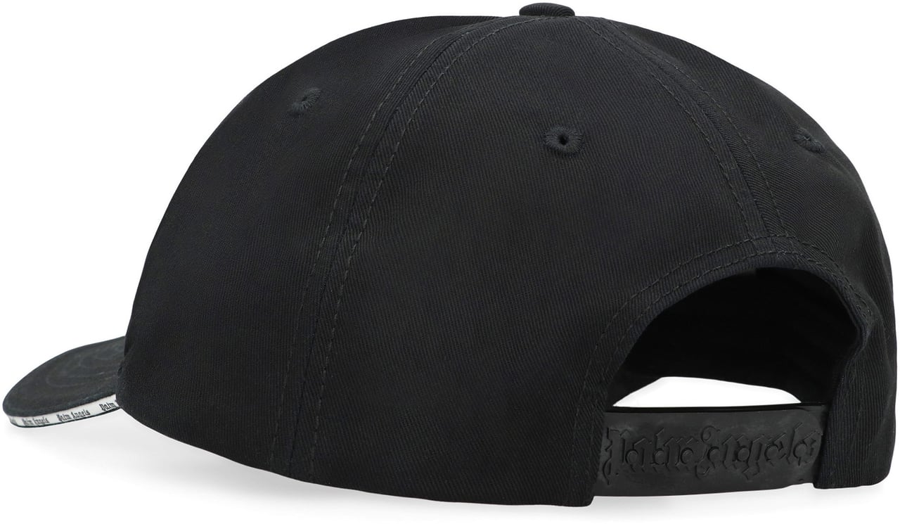 Palm Angels Baseball cap with logo Zwart