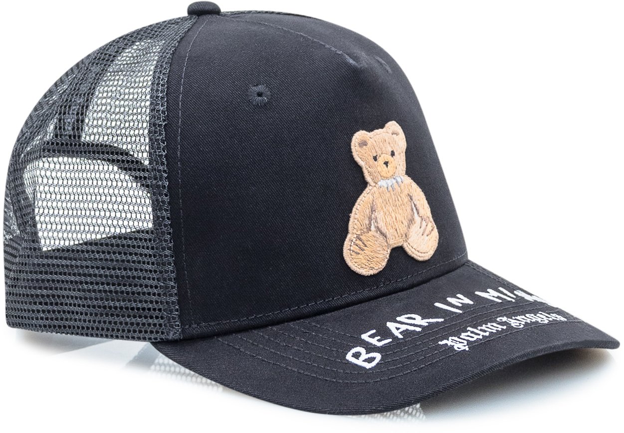Palm Angels Palm Angels Cappellino Bear In Mind Nero Zwart