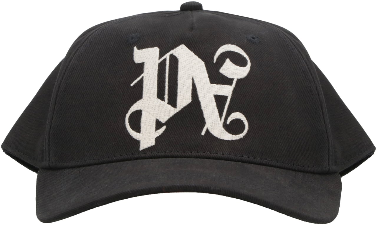 Palm Angels Logo baseball cap Zwart