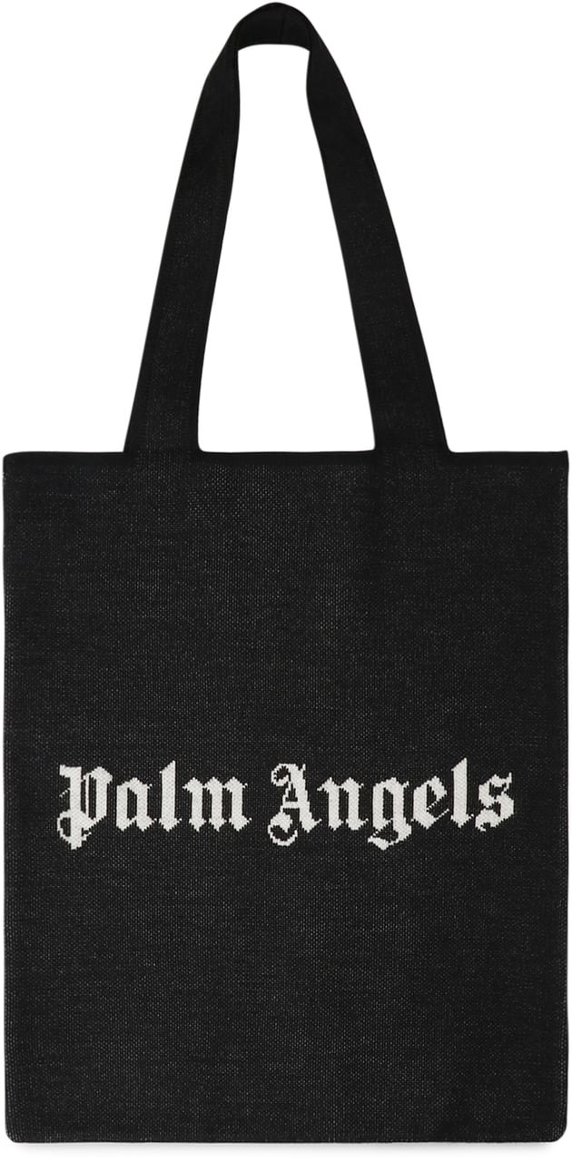 Palm Angels Tote bag with logo Zwart
