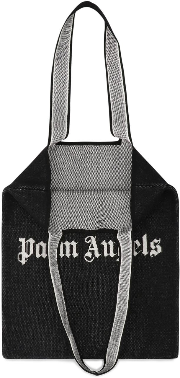 Palm Angels Tote bag with logo Zwart