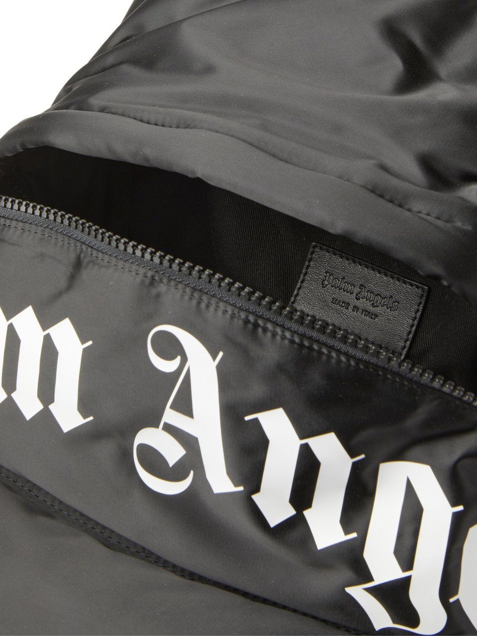 Palm Angels Curved Logo Backpack Zwart
