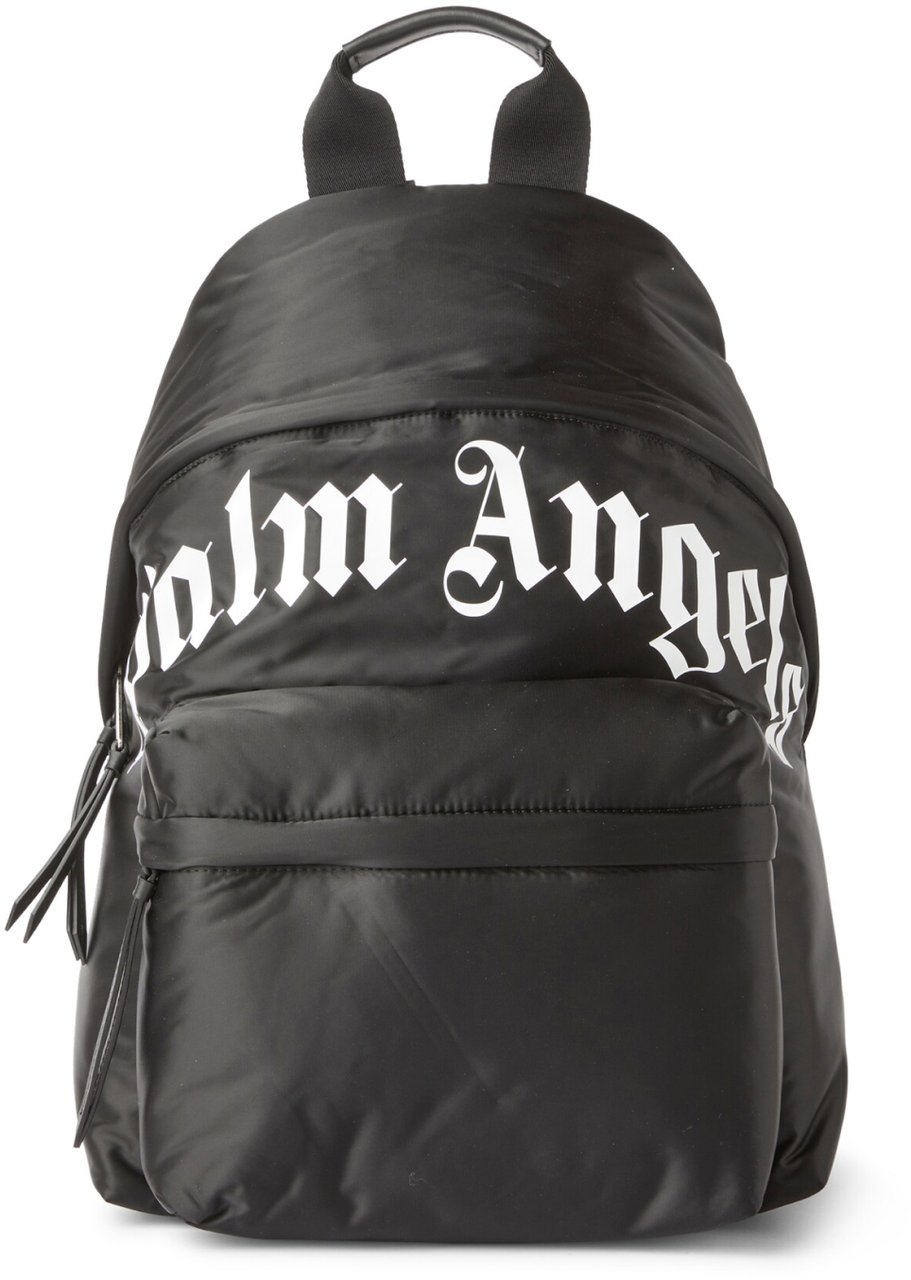 Palm Angels Curved Logo Backpack Zwart