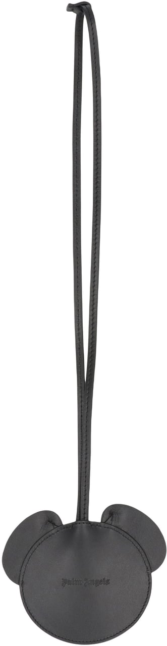 Palm Angels Keychain made of leather with shoulder strap Zwart