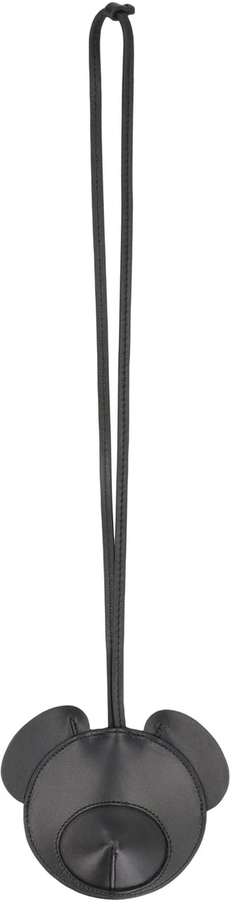 Palm Angels Keychain made of leather with shoulder strap Zwart