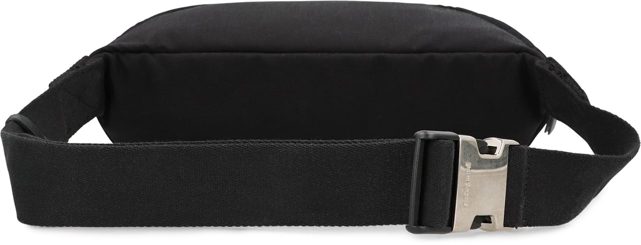 Palm Angels Canvas diaper bag with logo Zwart