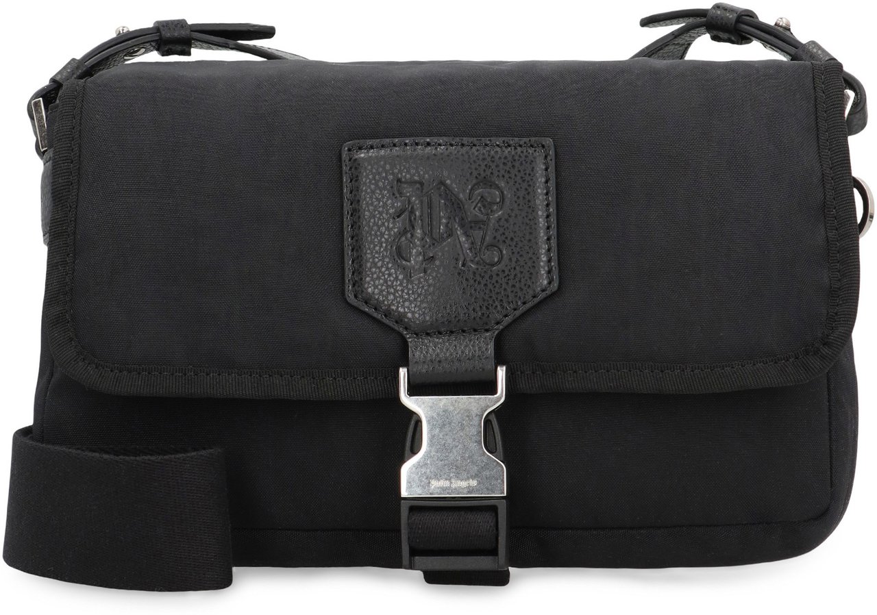 Palm Angels Shoulder bag in technical fabric Zwart