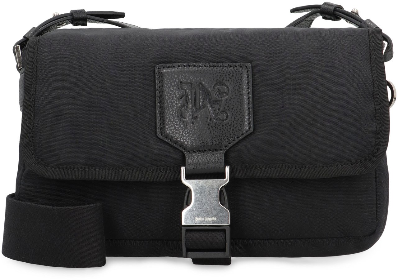 Palm Angels Shoulder bag in technical fabric Zwart