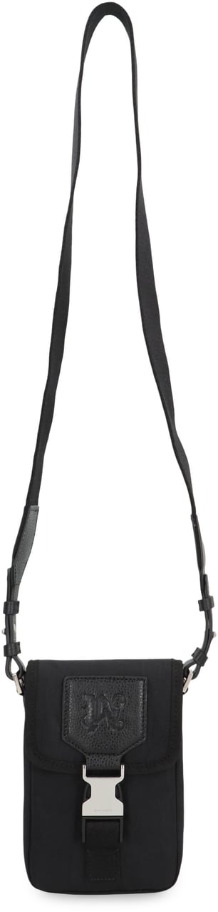 Palm Angels Shoulder bag in technical fabric Zwart