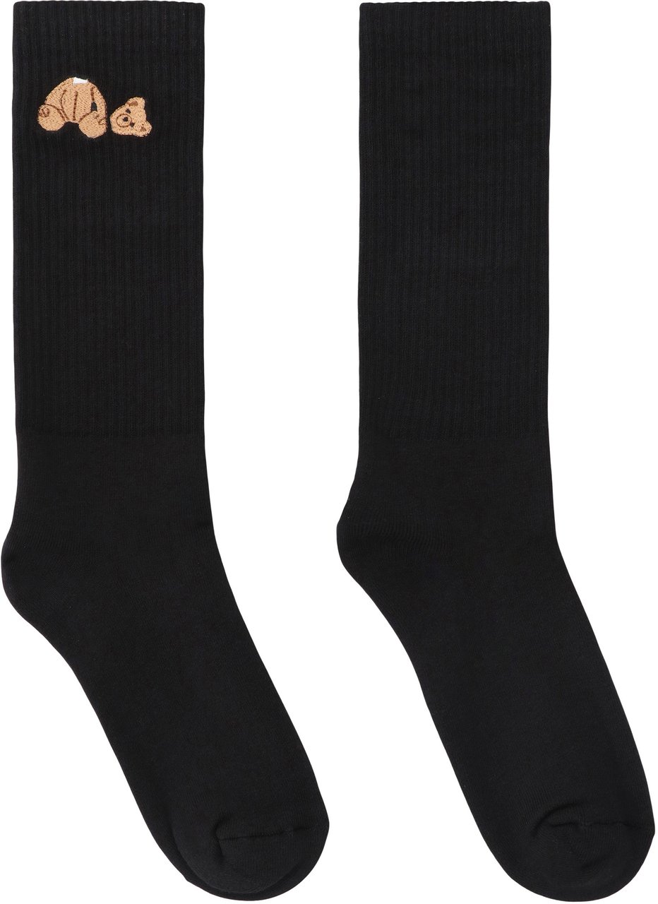 Palm Angels Socks made of cotton blend Zwart