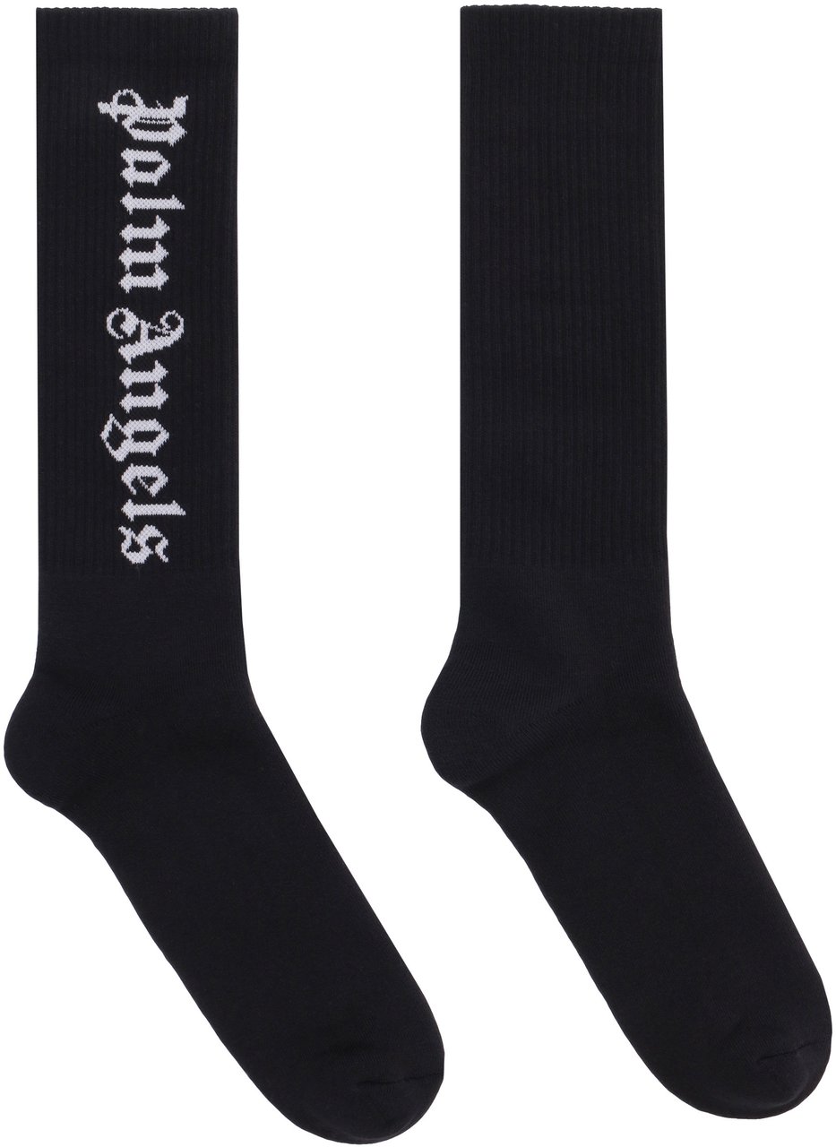 Palm Angels Cotton socks Zwart