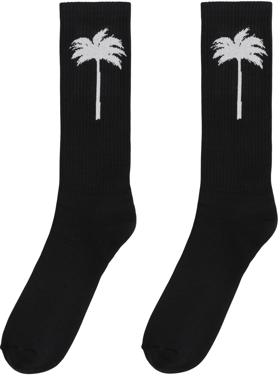 Palm Angels Socks made of cotton blend Zwart