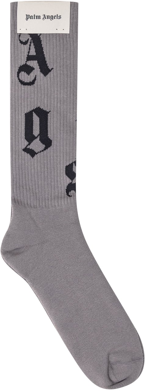 Palm Angels Palm Angels Calze Grigie con Logo Grijs