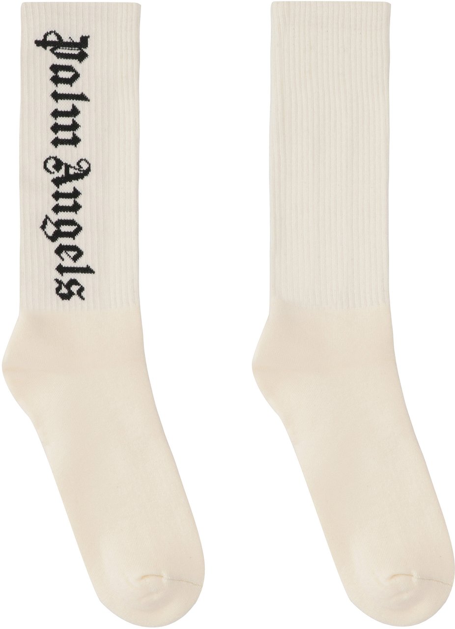 Palm Angels Socks made of cotton blend Wit