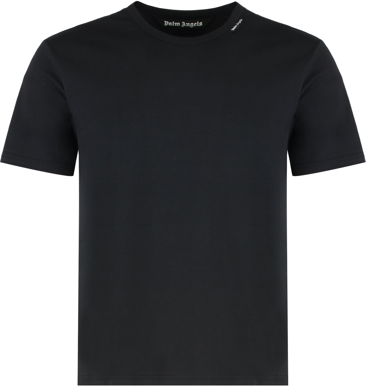 Palm Angels Crew neck T-shirt in cotton Zwart