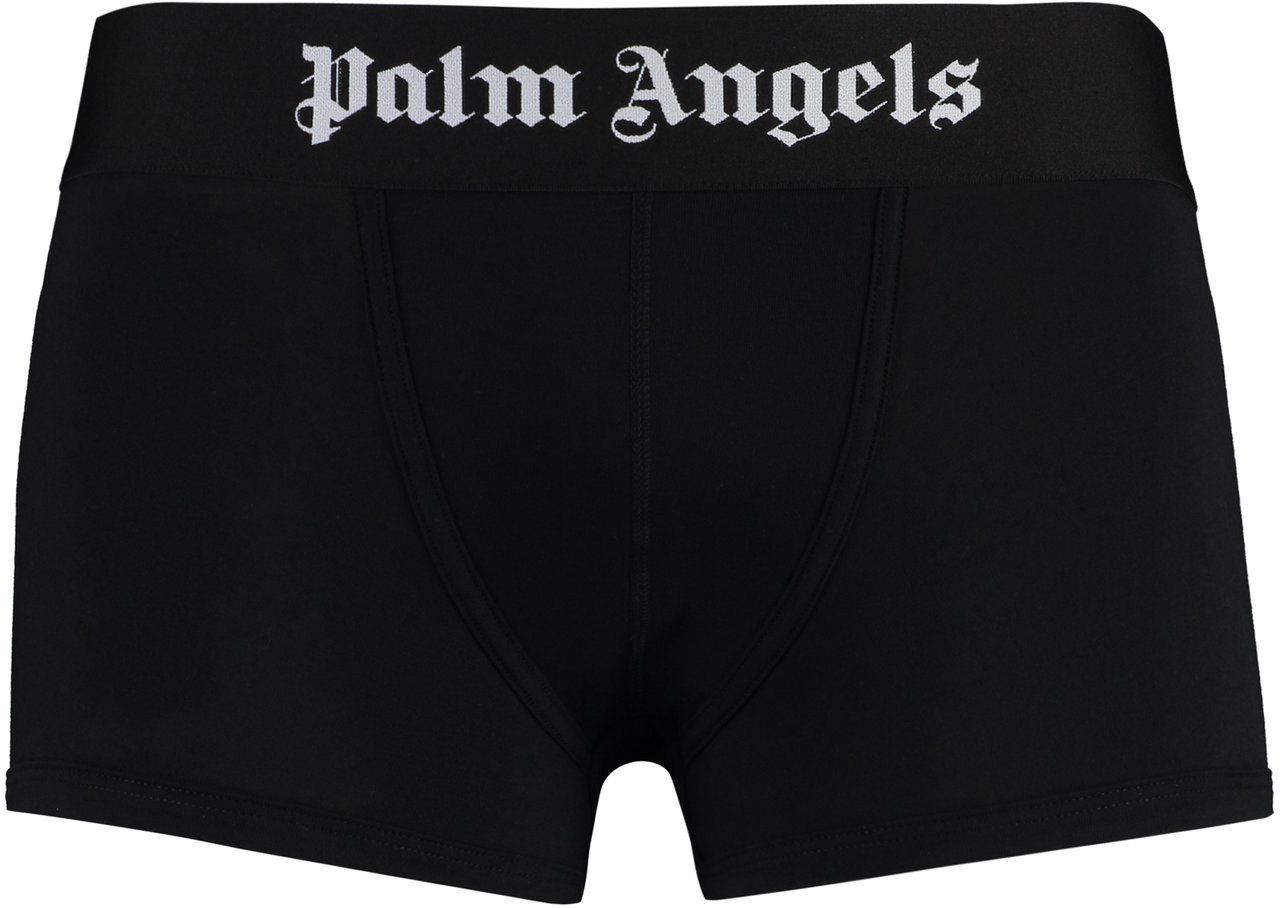 Palm Angels Set of two cotton boxers Wit