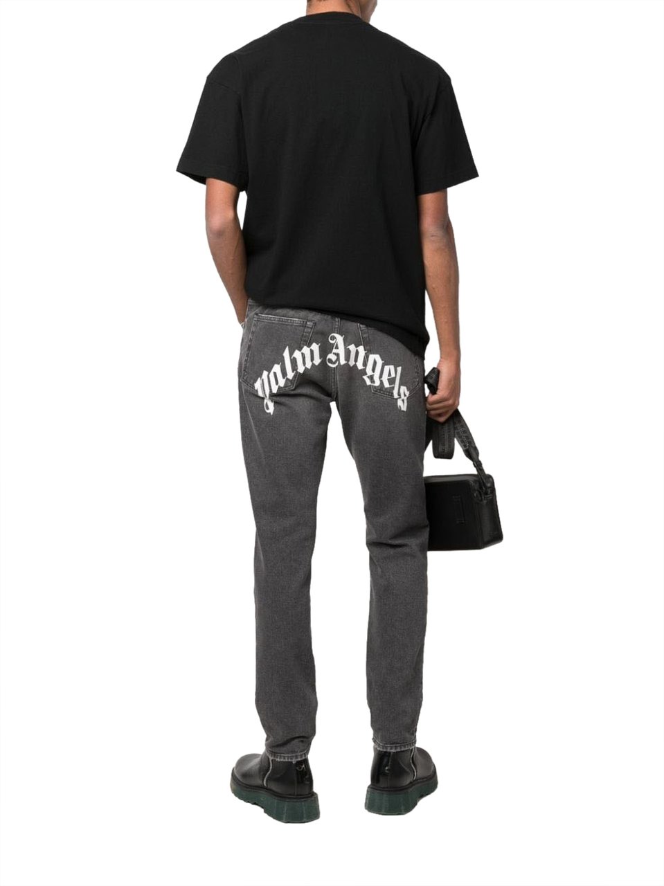 Palm Angels Jeans Black Zwart