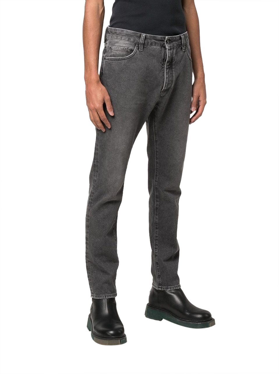 Palm Angels Jeans Black Zwart