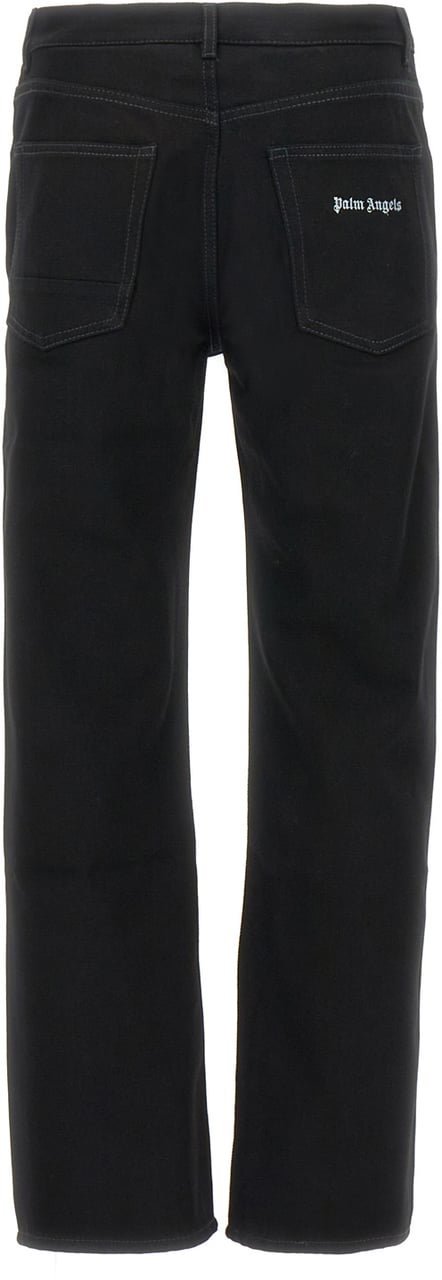 Palm Angels Palm Angels Black denim jeans Zwart