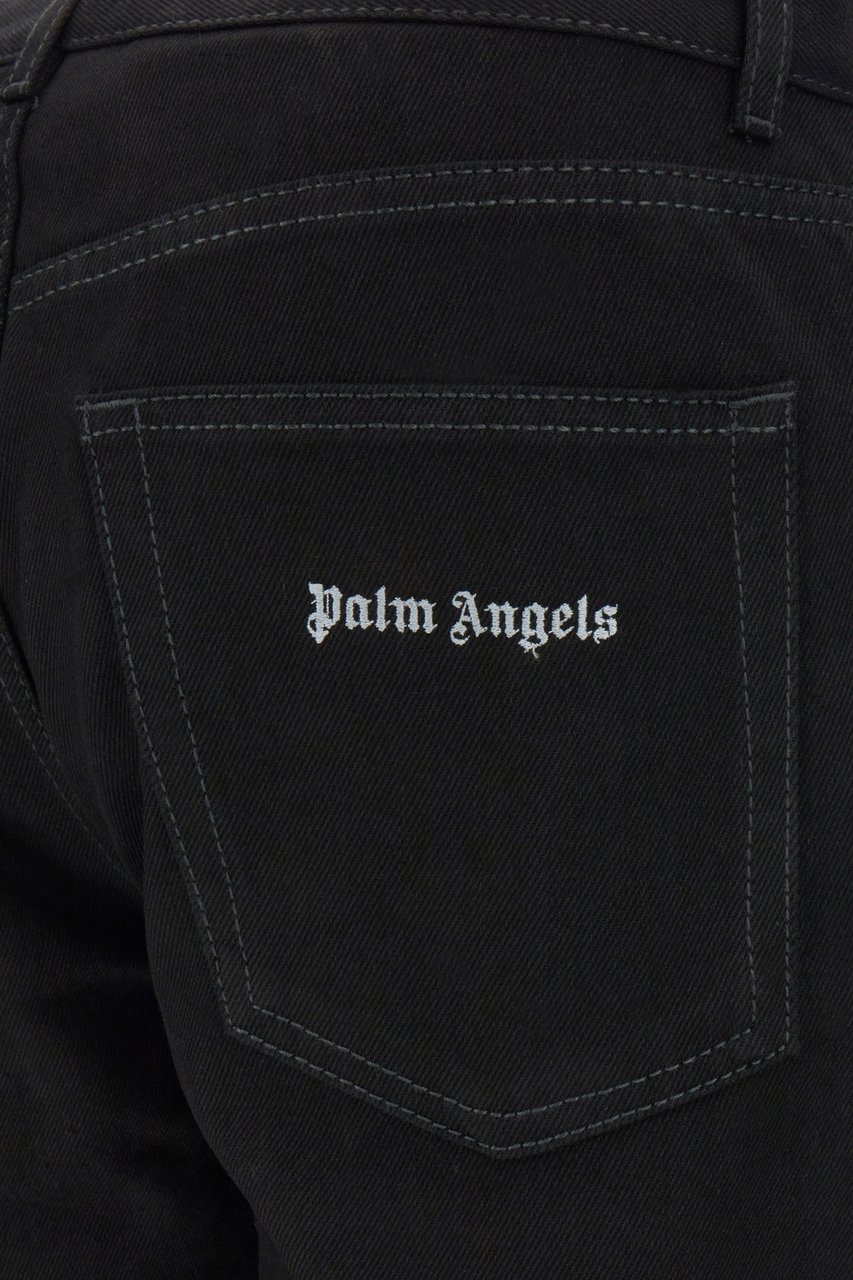 Palm Angels Palm Angels Black denim jeans Zwart