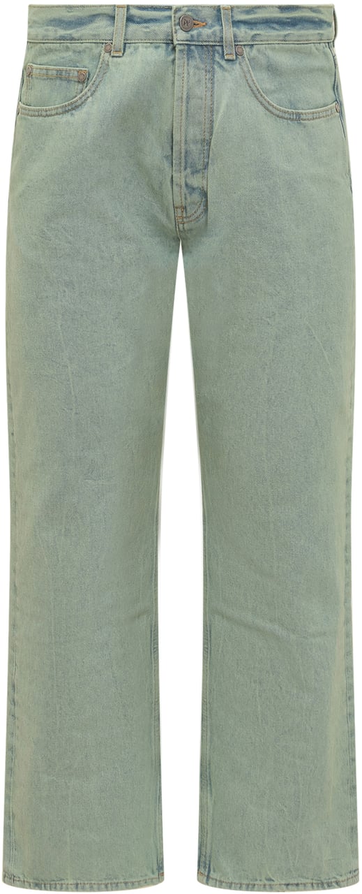 Palm Angels Jeans OverDye Groen