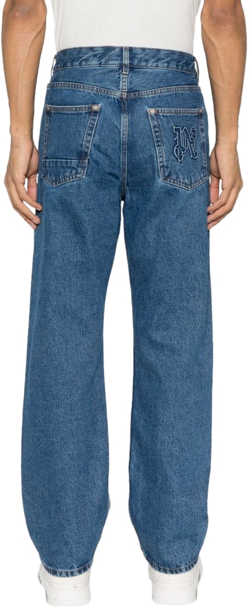 Palm Angels Jeans Blue Blauw
