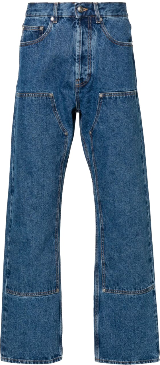 Palm Angels Jeans Blue Blauw