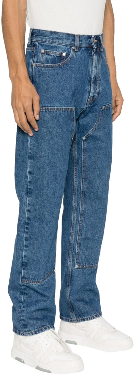 Palm Angels Jeans Blue Blauw