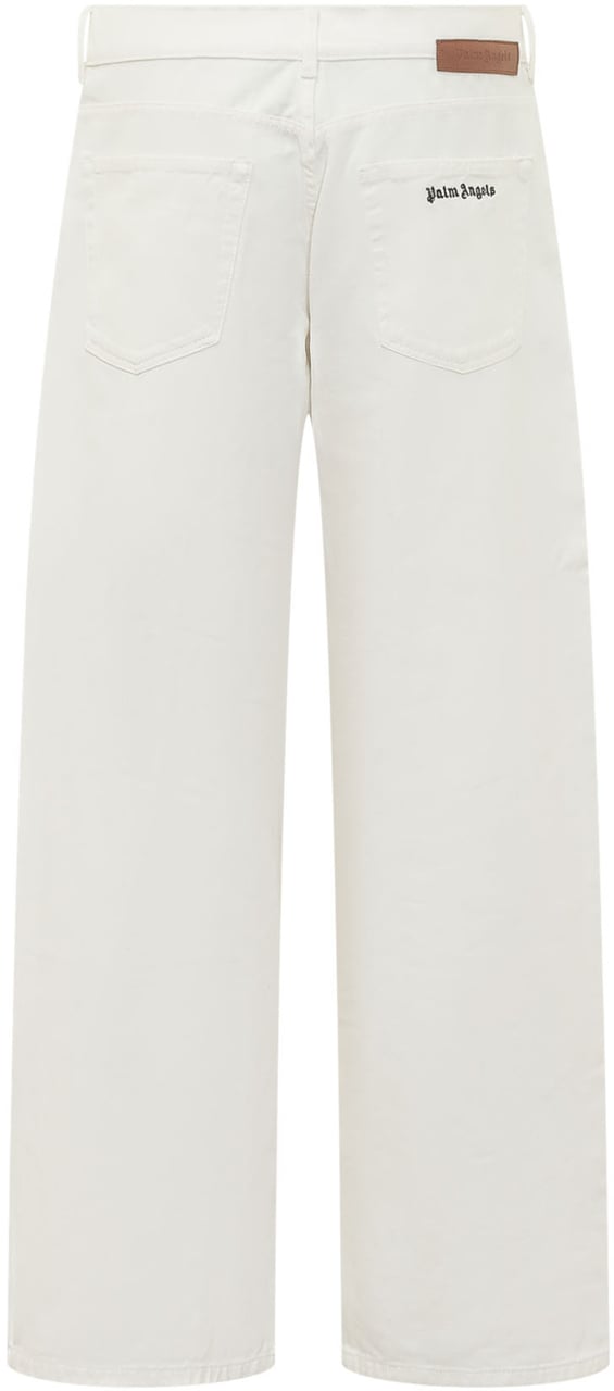 Palm Angels Jeans a 5 Tasche Wit