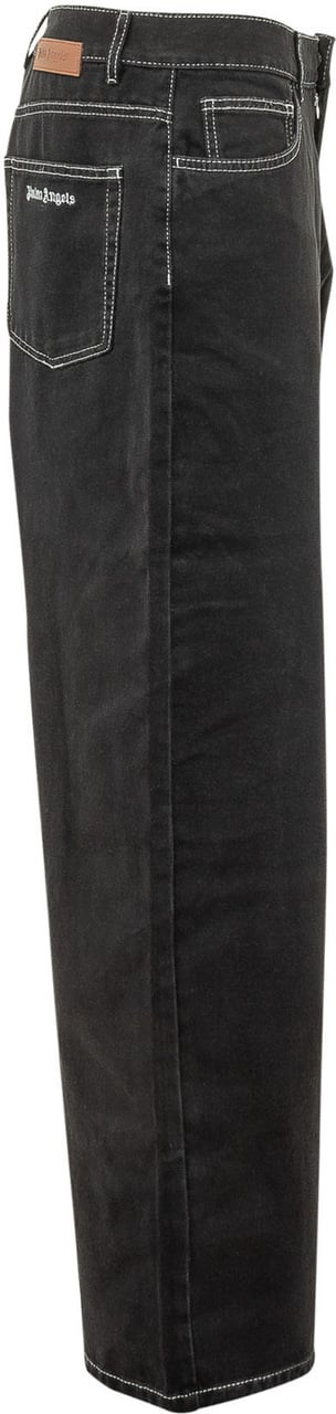 Palm Angels Jeans a 5 Tasche Zwart