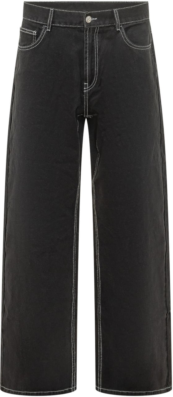 Palm Angels Jeans a 5 Tasche Zwart
