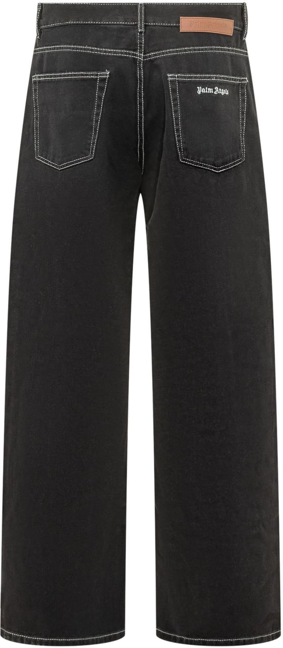 Palm Angels Jeans a 5 Tasche Zwart
