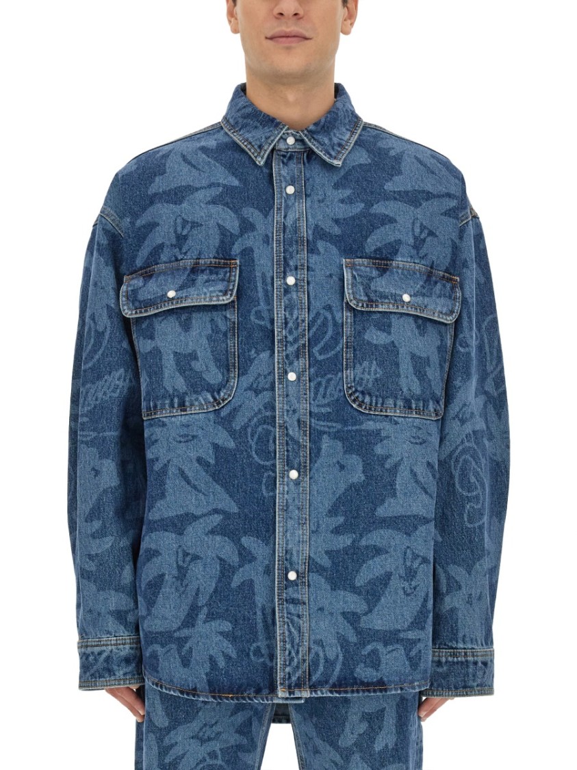 Palm Angels Palmity Jacket Blauw