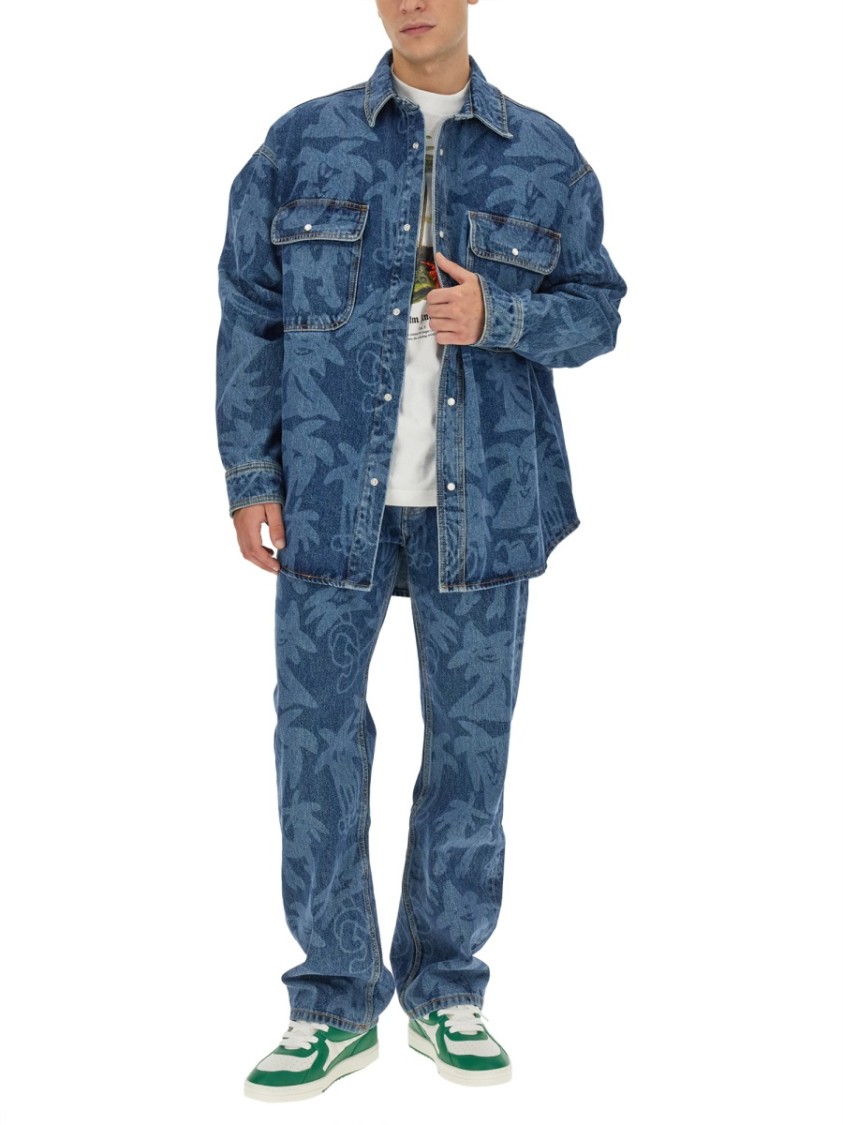 Palm Angels Palmity Jacket Blauw