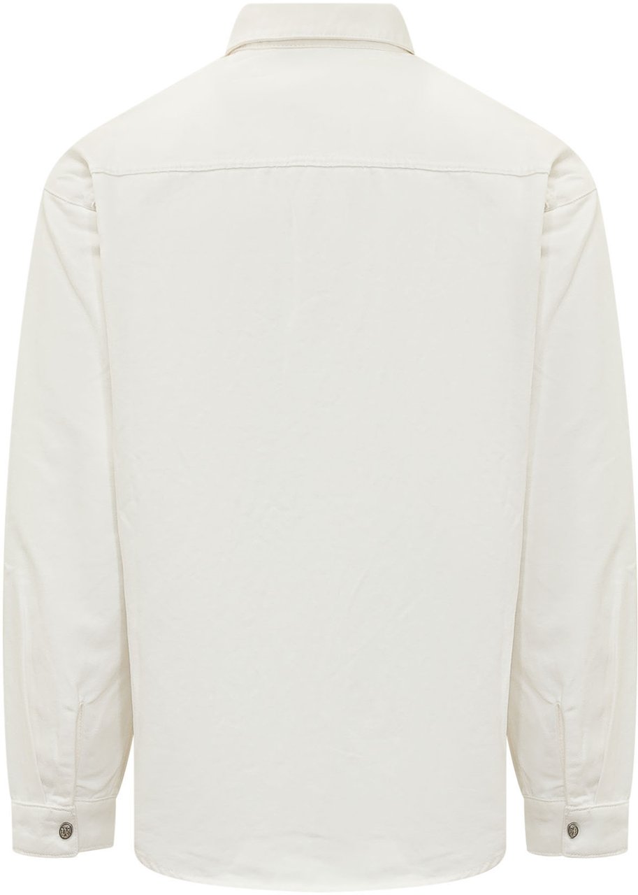 Palm Angels Camicia con Tasche e Bottoni Wit