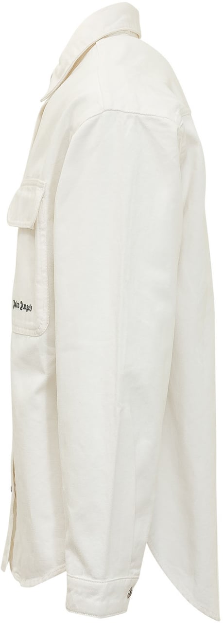 Palm Angels Camicia con Tasche e Bottoni Wit